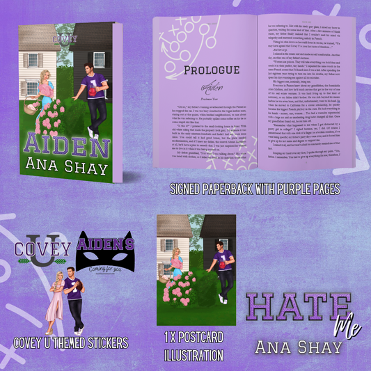 Hate Me (Covey U Book 3) Colored Pages - SIGNED